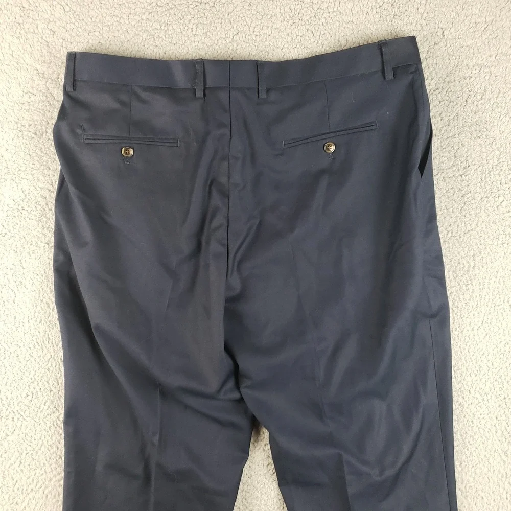 Shinesty Pants Mens 38x35 Blue Golf‎ Dress Casual Polyester Pleated NEW